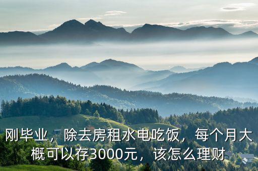 剛畢業(yè)，除去房租水電吃飯，每個(gè)月大概可以存3000元，該怎么理財(cái)