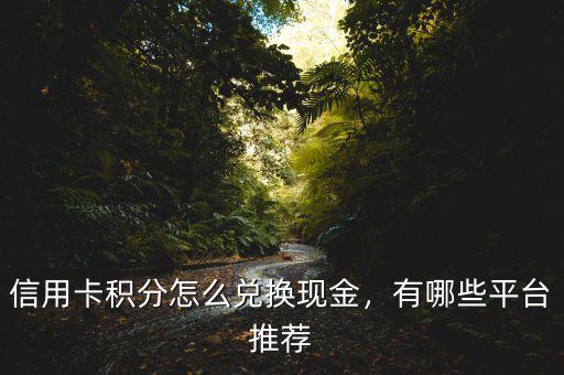 信用卡積分怎么兌換現(xiàn)金，有哪些平臺(tái)推薦