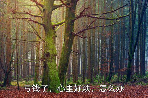虧錢了，心里好煩，怎么辦