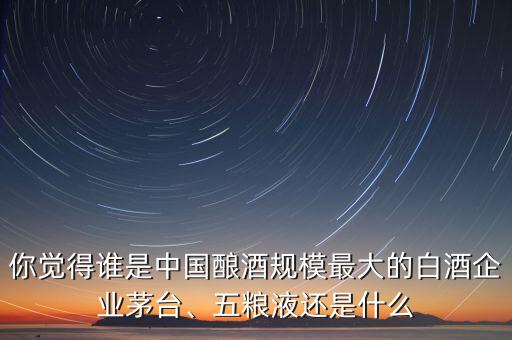 你覺得誰是中國釀酒規(guī)模最大的白酒企業(yè)茅臺、五糧液還是什么