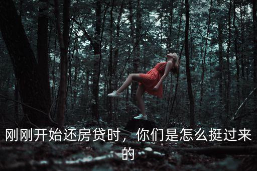 剛剛開始還房貸時，你們是怎么挺過來的