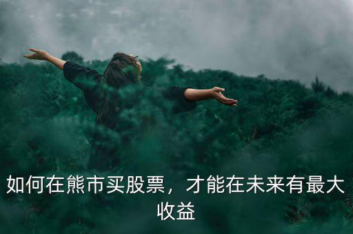 如何在熊市買股票，才能在未來有最大收益