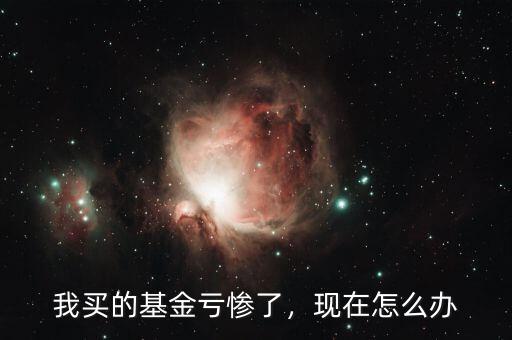 我買(mǎi)的基金虧慘了，現(xiàn)在怎么辦