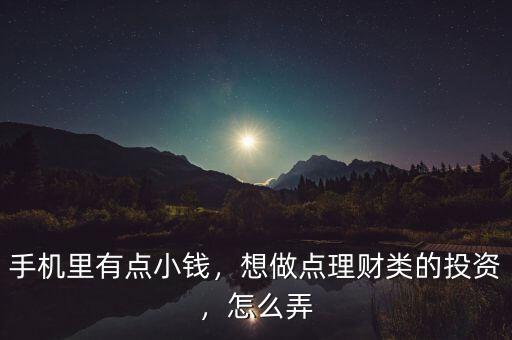 手機(jī)里有點(diǎn)小錢(qián)，想做點(diǎn)理財(cái)類的投資，怎么弄