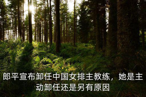 郎平宣布卸任中國女排主教練，她是主動(dòng)卸任還是另有原因