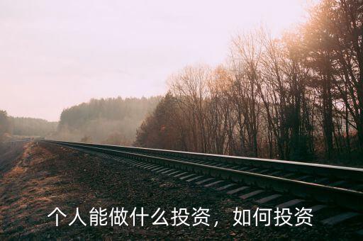 個(gè)人能做什么投資，如何投資
