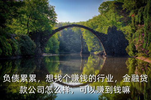 負(fù)債累累，想找個(gè)賺錢的行業(yè)，金融貸款公司怎么樣，可以賺到錢嘛