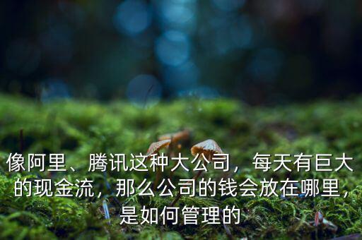 像阿里、騰訊這種大公司，每天有巨大的現(xiàn)金流，那么公司的錢會(huì)放在哪里，是如何管理的