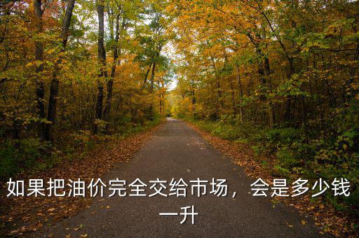 如果把油價完全交給市場，會是多少錢一升