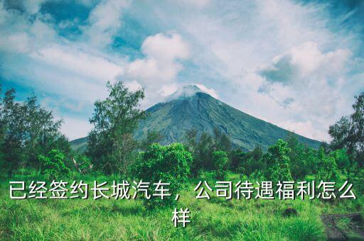 已經(jīng)簽約長城汽車，公司待遇福利怎么樣
