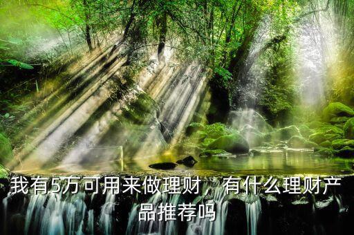 我有5萬可用來做理財，有什么理財產(chǎn)品推薦嗎