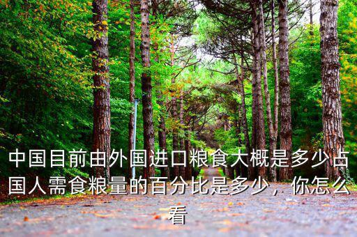 中國目前由外國進(jìn)口糧食大概是多少占國人需食糧量的百分比是多少，你怎么看