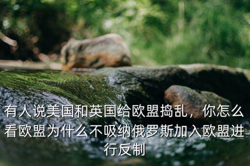 有人說美國和英國給歐盟搗亂，你怎么看歐盟為什么不吸納俄羅斯加入歐盟進行反制