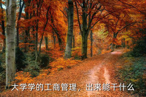 大學(xué)學(xué)的工商管理，出來(lái)能干什么