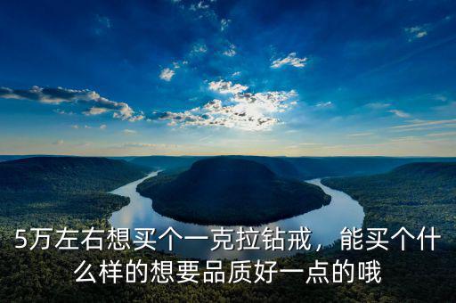 5萬(wàn)左右想買(mǎi)個(gè)一克拉鉆戒，能買(mǎi)個(gè)什么樣的想要品質(zhì)好一點(diǎn)的哦