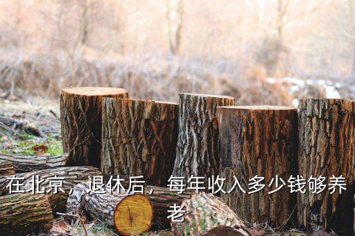 在北京，退休后，每年收入多少錢夠養(yǎng)老