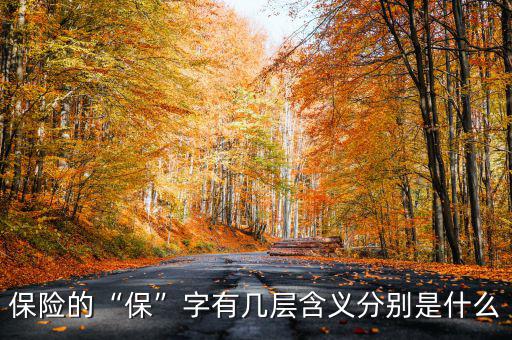 保險的“?！弊钟袔讓雍x分別是什么