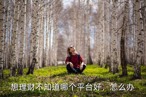想理財不知道哪個平臺好，怎么辦