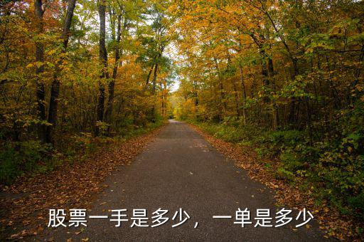 股票一手是多少，一單是多少