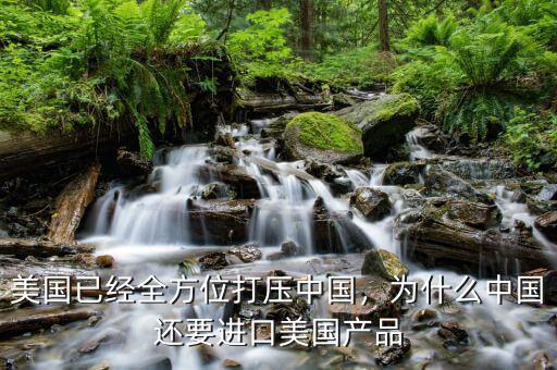 美國已經(jīng)全方位打壓中國，為什么中國還要進(jìn)口美國產(chǎn)品
