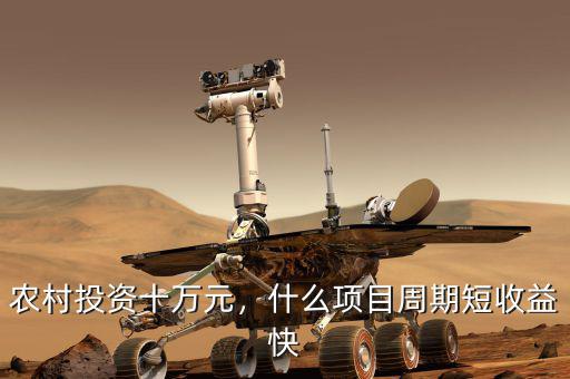 農(nóng)村投資十萬元，什么項(xiàng)目周期短收益快