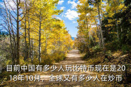 目前中國(guó)有多少人玩比特幣現(xiàn)在是2018年10月，全球又有多少人在炒幣
