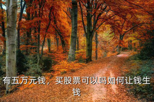 有五萬元錢，買股票可以嗎如何讓錢生錢