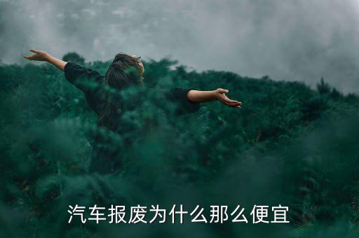 京威汽車(chē)怎么那么便宜,汽車(chē)報(bào)廢為什么那么便宜