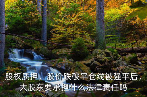 股權(quán)質(zhì)押，股價(jià)跌破平倉(cāng)線被強(qiáng)平后，大股東要承擔(dān)什么法律責(zé)任嗎