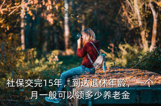 社保交完15年，到達退休年齡，一個月一般可以領(lǐng)多少養(yǎng)老金