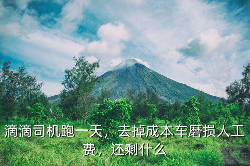 滴滴司機(jī)跑一天，去掉成本車(chē)磨損人工費(fèi)，還剩什么