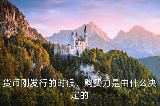 貨幣剛發(fā)行的時候，購買力是由什么決定的