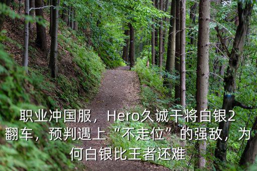 職業(yè)沖國服，Hero久誠干將白銀2翻車，預(yù)判遇上“不走位”的強(qiáng)敵，為何白銀比王者還難