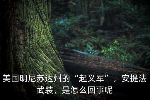 美國明尼蘇達州的“起義軍”，安提法武裝，是怎么回事呢