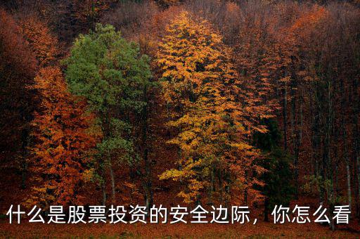 什么是股票投資的安全邊際，你怎么看