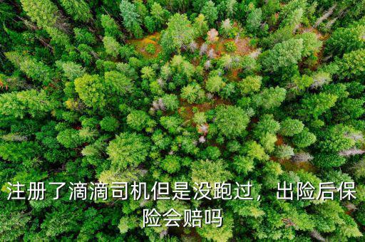 滴滴司機(jī)出險(xiǎn)怎么算,注冊了滴滴司機(jī)但是沒跑過