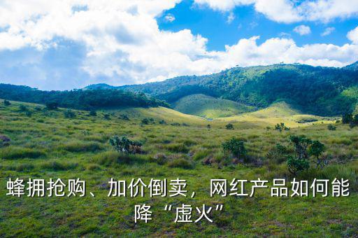 蜂擁?yè)屬?gòu)、加價(jià)倒賣(mài)，網(wǎng)紅產(chǎn)品如何能降“虛火”