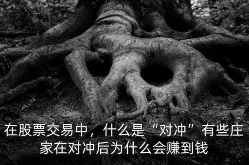 在股票交易中，什么是“對沖”有些莊家在對沖后為什么會賺到錢