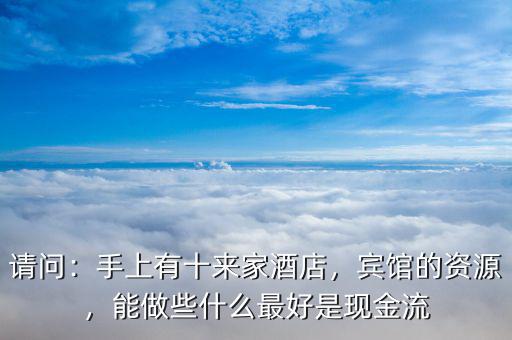請問：手上有十來家酒店，賓館的資源，能做些什么最好是現(xiàn)金流
