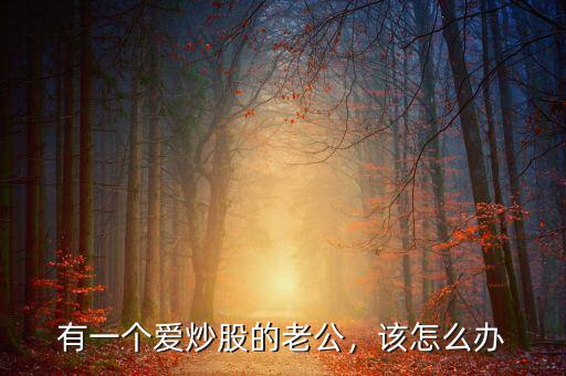 有一個(gè)愛炒股的老公，該怎么辦