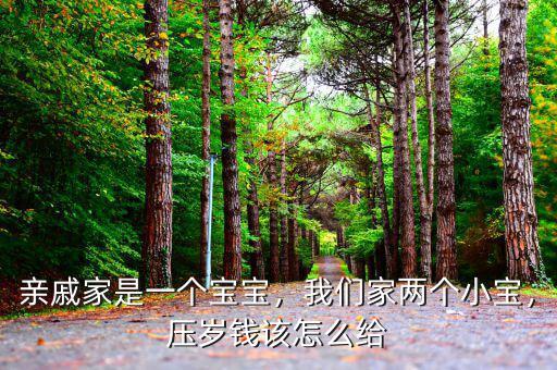 親戚家是一個寶寶，我們家兩個小寶，壓歲錢該怎么給