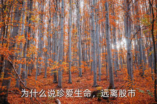 為什么說珍愛生命，遠(yuǎn)離股市