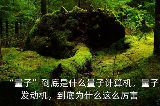 “量子”到底是什么量子計算機，量子發(fā)動機，到底為什么這么厲害