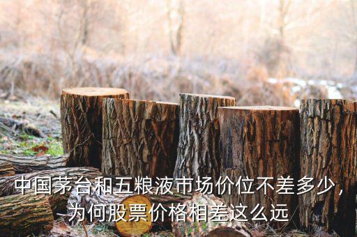 中國茅臺和五糧液市場價位不差多少，為何股票價格相差這么遠