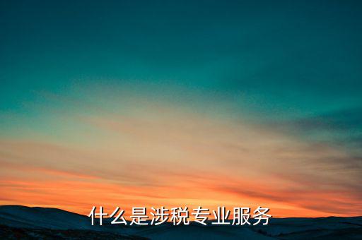 涉稅專業(yè)服務(wù)機構(gòu) 包括什么，什么是涉稅專業(yè)服務(wù)