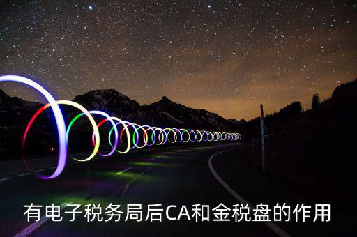 有電子稅務(wù)局后CA和金稅盤(pán)的作用