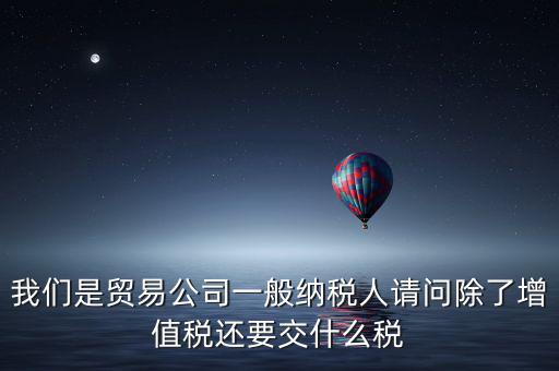 除了增值稅還有什么稅，一般納稅人每年除了交增值稅還有什么稅啊比例是多少啊
