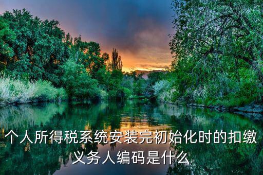 扣繳義務(wù)人編碼扣繳義務(wù)人編碼是什么，扣繳義務(wù)人編碼是什么啊