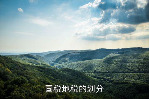 地稅分為什么種類，國(guó)稅地稅的劃分