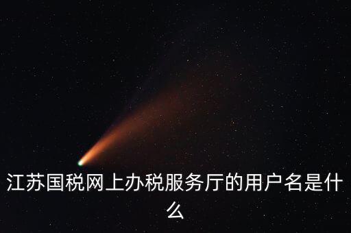 網(wǎng)上辦稅用戶名是什么，江蘇國(guó)稅網(wǎng)上辦稅服務(wù)廳的用戶名是什么